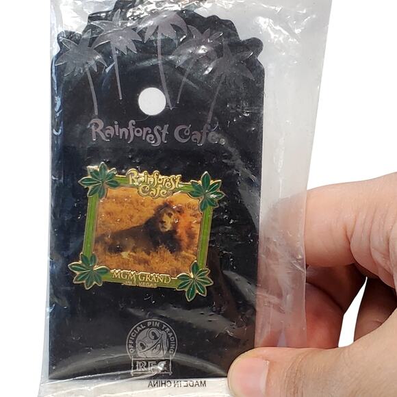 Rain Forest Cafe Las Vegas MGM Grand Trading Pin 3" Vtg New - Picture 1 of 5
